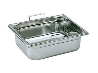 Gastronorm container with drop handles