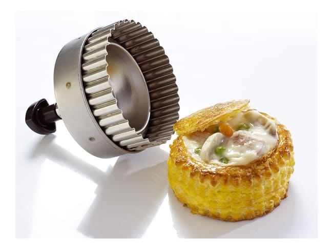 Stainless Steel Pastry Cutter - Double Round - Matfer