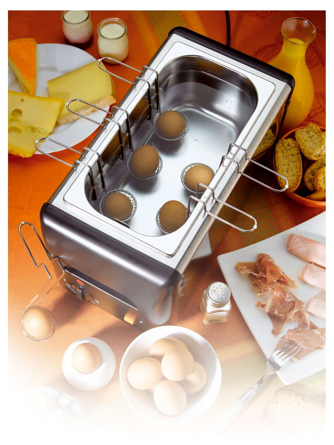 Egg cooker with 6 individual holders Meilleur du Chef