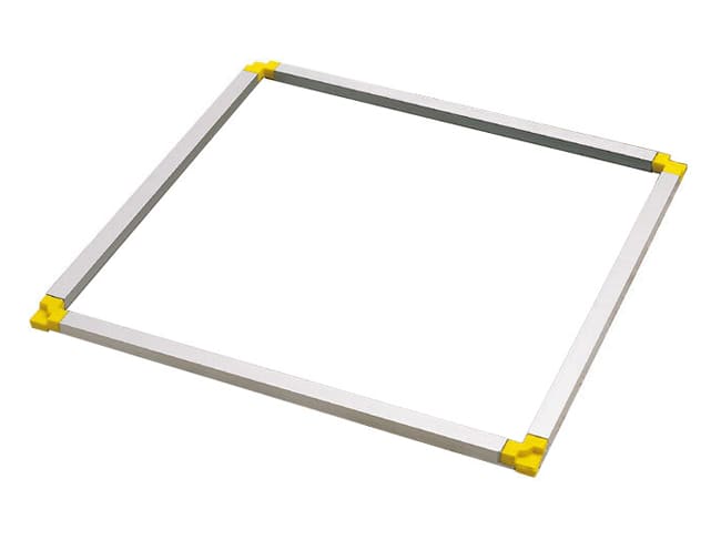 Stackable Frame Set for Guitar Cutter - 38 x 38cm - Frame ht 1cm (yellow) - Matfer