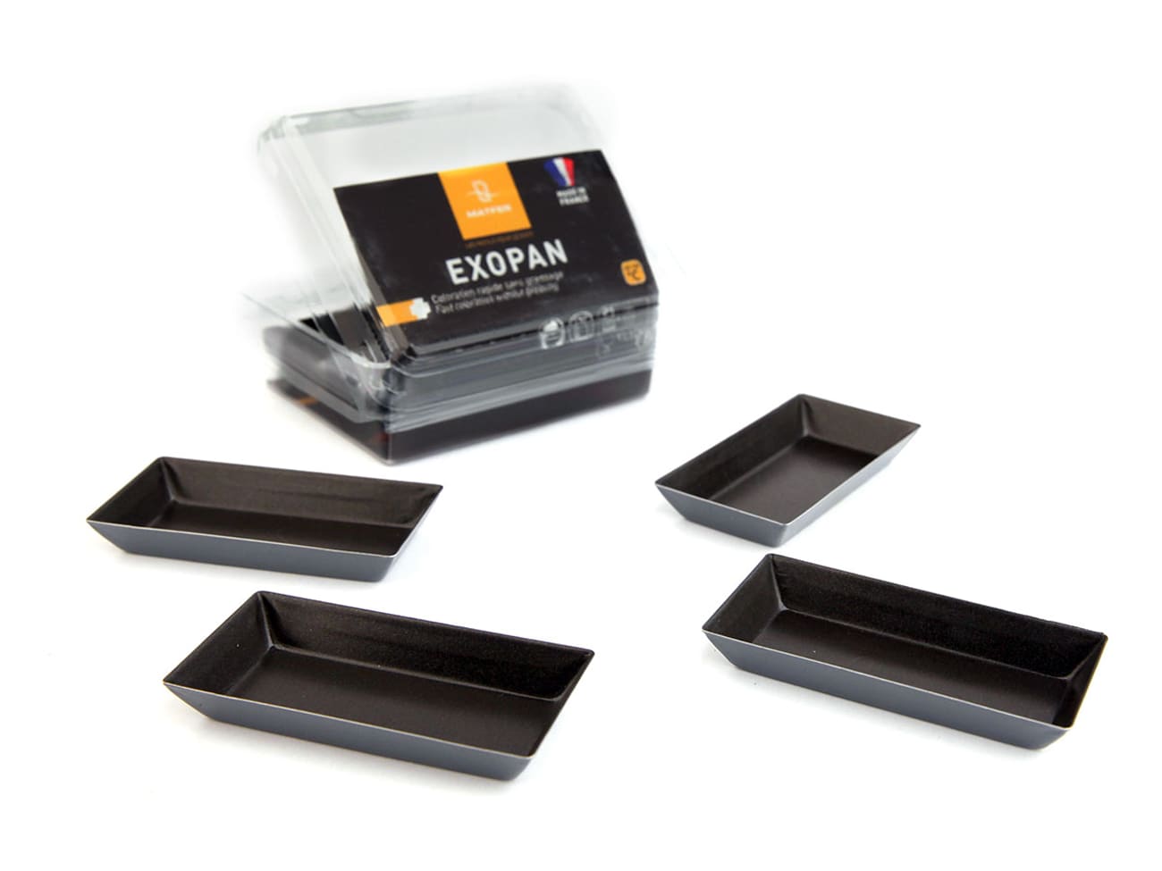 Friand mold - Exopan® - 8,6 x 4,3 x 1,2cm - Matfer - Meilleur du Chef