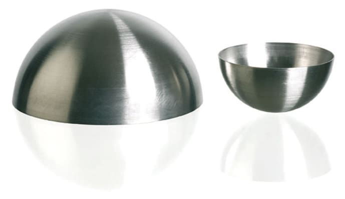 4 aluminium half sphere molds