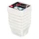 Modulus Gastronorm Container GN 1/6 (x 6) - Height 10cm - 17.6 x 16.2cm - Matfer