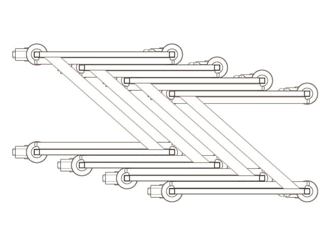 Nestable racking trolleys