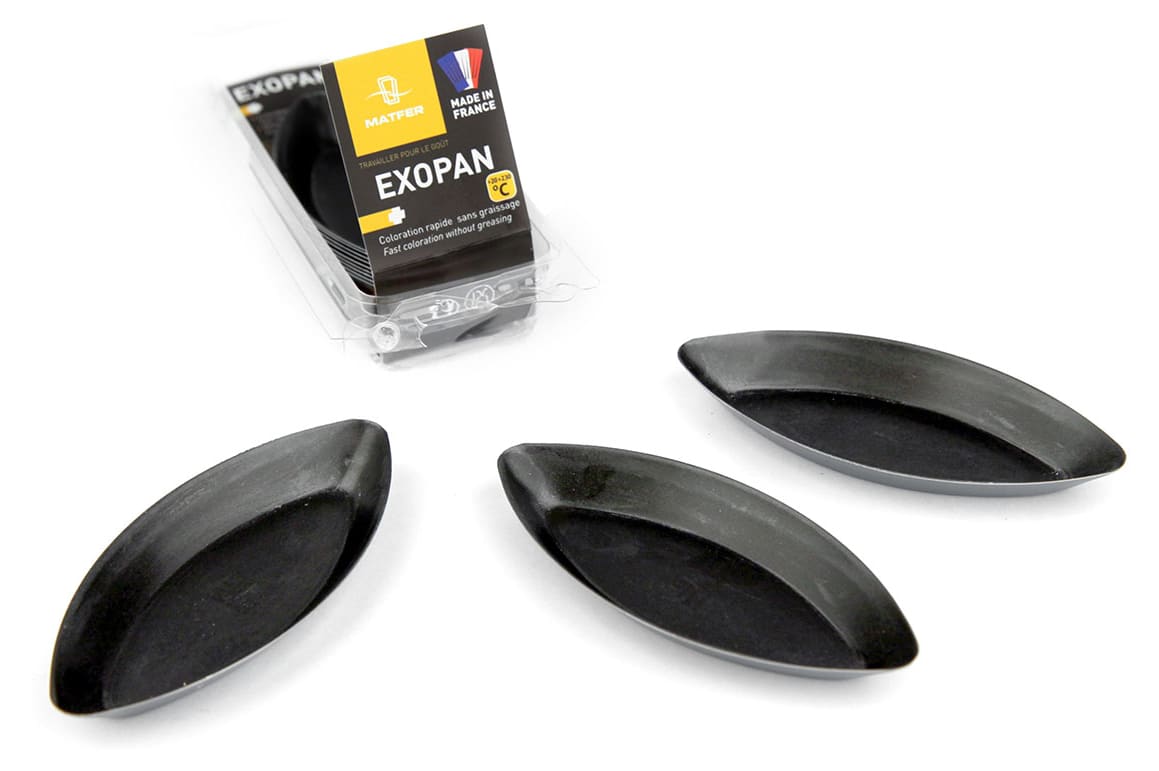 Friand mold - Exopan® - 8,6 x 4,3 x 1,2cm - Matfer - Meilleur du Chef