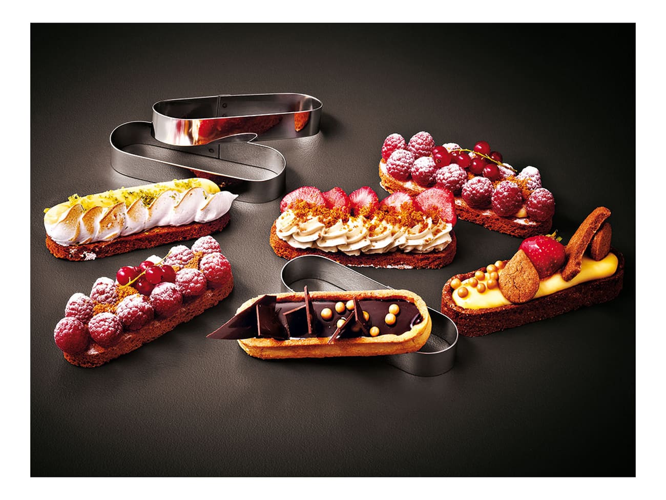 Mozaïk Finger Rounded Oval Tartlet Rings (x 6) Matfer Meilleur du Chef