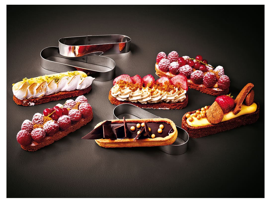 Mozaïk Finger Rounded Oval Tartlet Rings (x 6) - Matfer - Meilleur du Chef