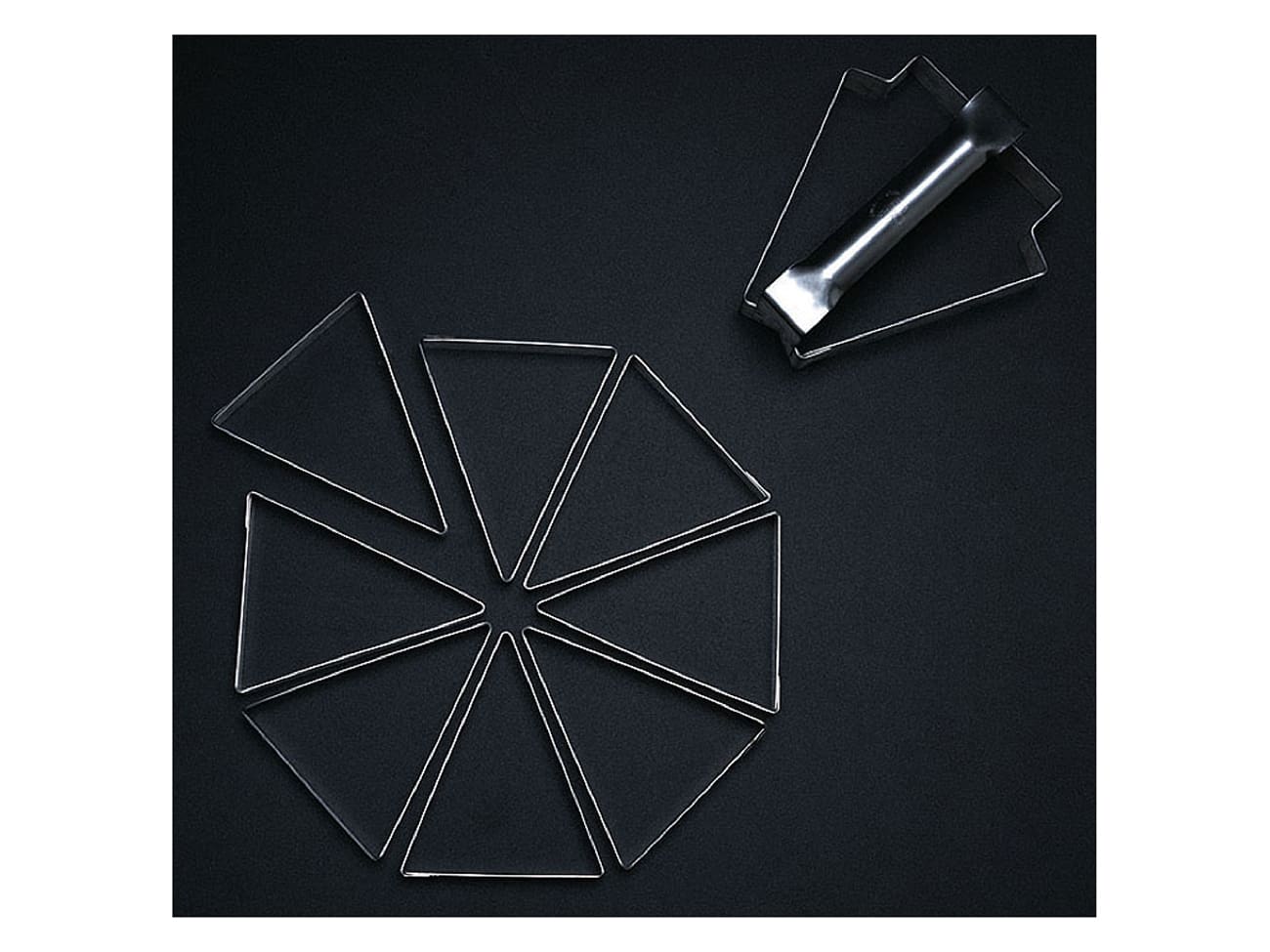 Triangle Tartlet Ring Set Set of 8 triangle rings Matfer Meilleur