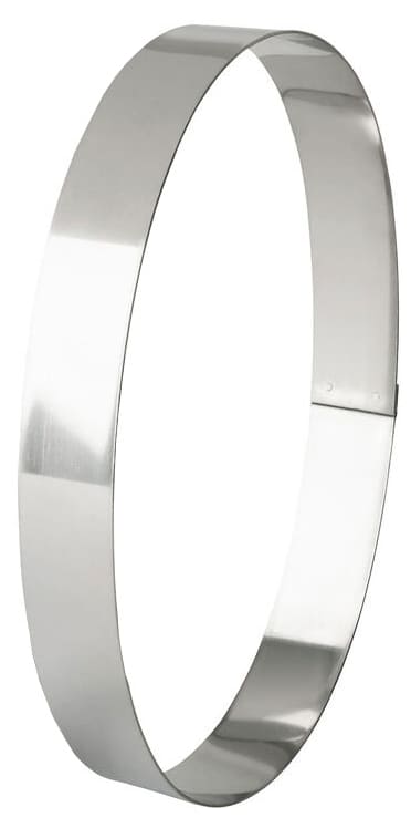 Stainless Steel Oval Cake Ring 19 x 12cm Matfer Meilleur du Chef