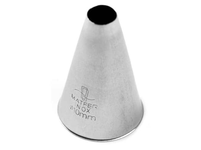 Stainless Steel Plain Nozzle - Ø 1cm - Matfer