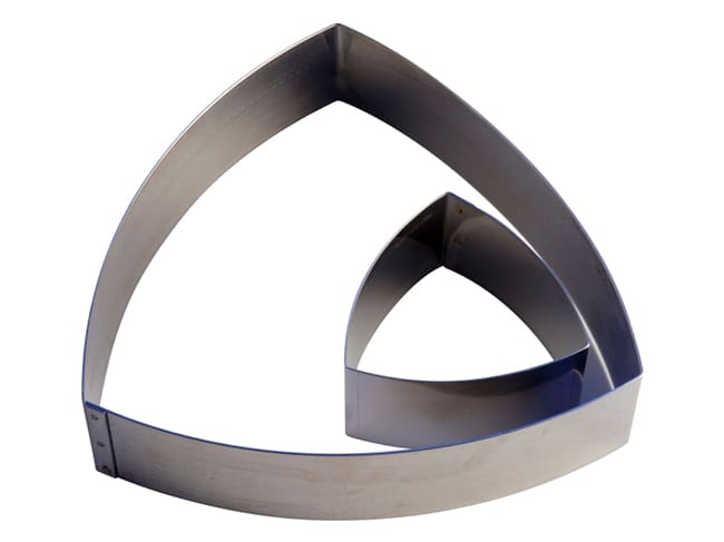 Stainless Steel Ring - Curved Triangle - 19cm x ht 4cm - Matfer