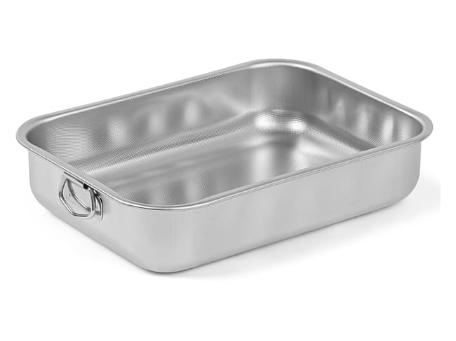 Stainless Steel Roasting Pan - Steel Pan - 30 x 22cm - Malis