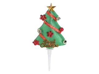 Green Christmas Tree Cake Toppers