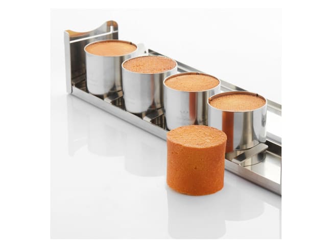 Rail of 5 mini cylinders - Ø 6 x ht 6cm - Martellato