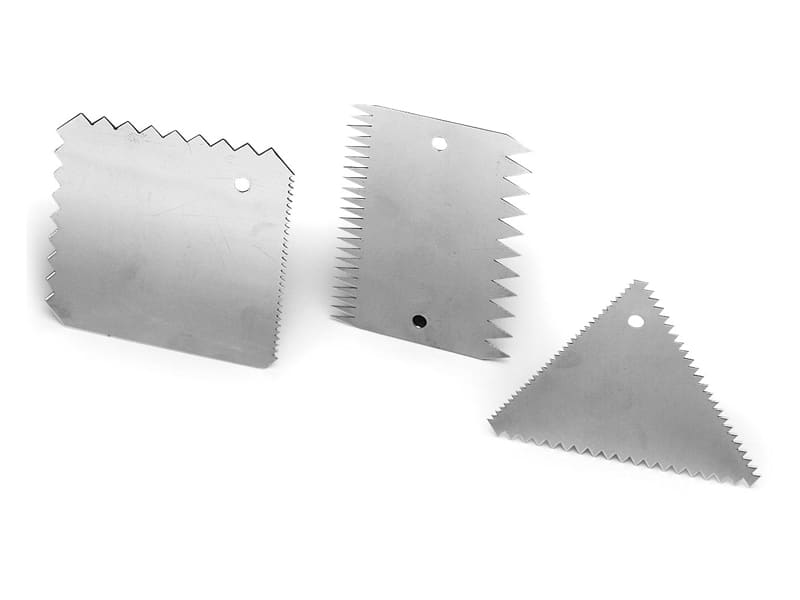 Set of 3 Cake Decorating Combs Martellato Meilleur du Chef