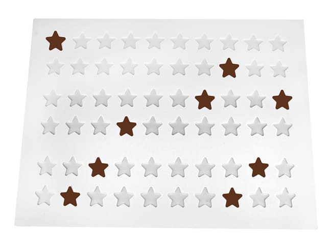 Silicone Stencil - 60 stars - 39 x 29cm - Martellato