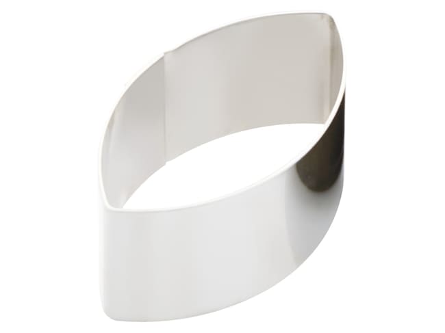 Stainless steel circle Calisson - Ht 4 cm - Length 22 cm - Martellato