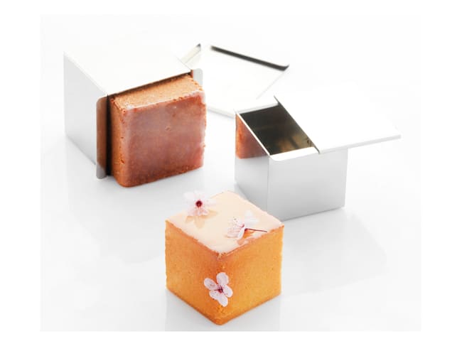 Stainless steel cube mold - 7 x 7 x 7cm - Martellato