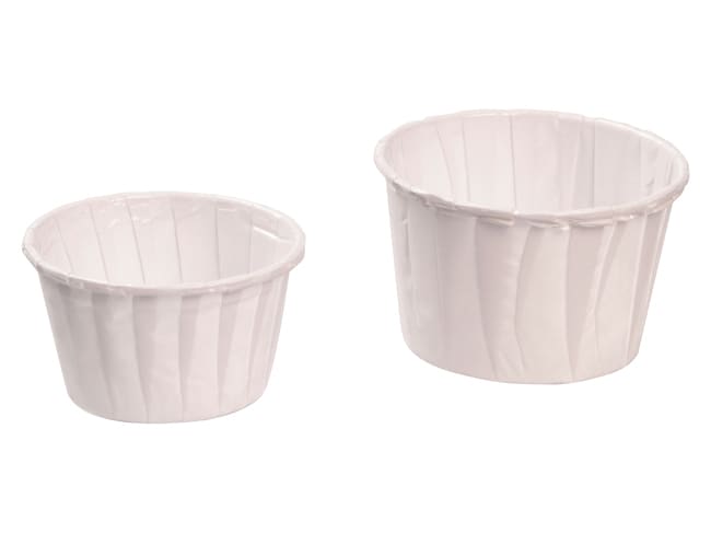 White Baking Paper Cup - Ø 3.8 x ht 2.8cm (x 100) - Nordia
