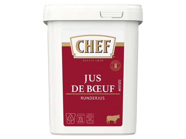 Dehydrated beef jus - 600 g - Chef®