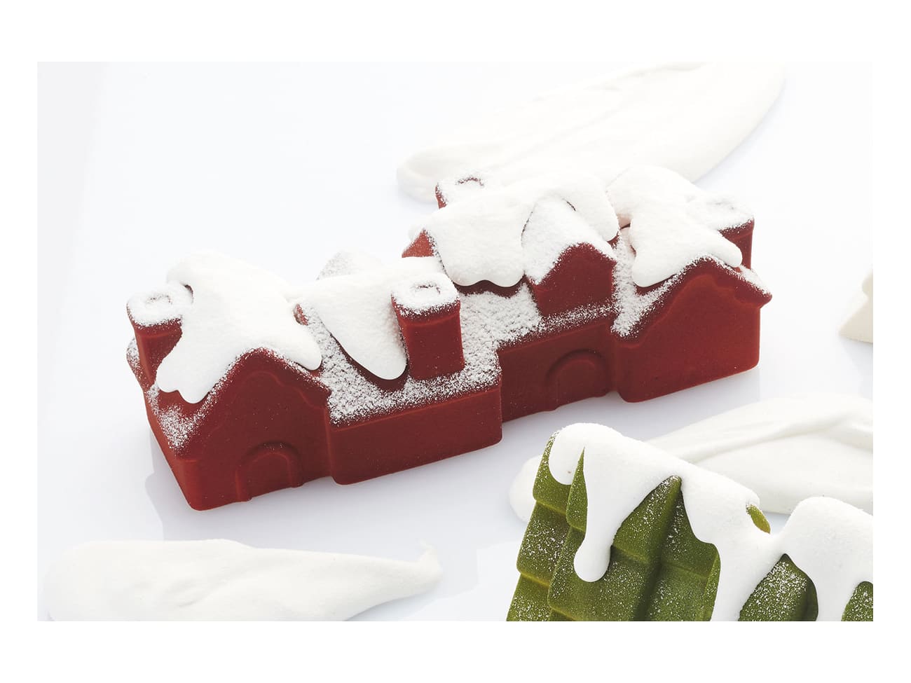 Pavoni KE085 Pavoni Entremet Christmas Train Yule Log Cake Mold - E