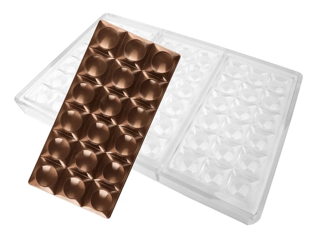 Chocolate Mould "Bricks" - 3 bars - Pavoni