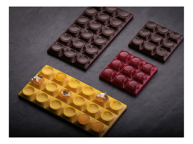 Chocolate Mould "Bricks" - 3 bars - Pavoni