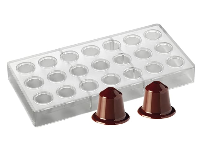 Coffee Capsule Chocolate Mould - 21 cavities - Pavoni