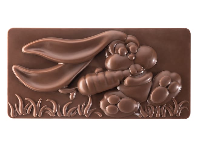 Chocolate Mould "Easter Bunny" - 3 bars - By Fabrizio Fiorani - Pavoni