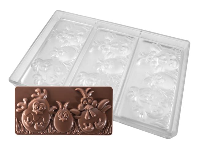 Chocolate Mould - Easter friends - 3 tablets - Pavoni