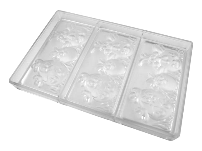 Chocolate Mould - Easter friends - 3 tablets - Pavoni