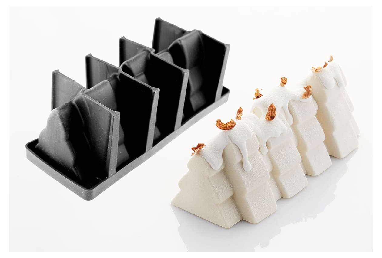 Christmas tree Silicone Yule Log Mould 25 x 8 cm Pavoni Meilleur