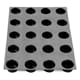 Fiberform Cylinder Mould - 60 x 40cm - Ø 6.5cm (20 cavities) - Pavoni