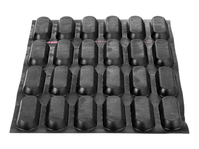 Eclair Mould Fiberform - 60 x 40cm - 13 x 5 cm(24 cavities) - marque/pavoni