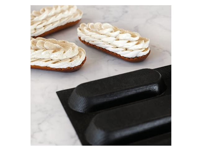 Eclair Mould Fiberform - 60 x 40cm - 13 x 5 cm(24 cavities) - marque/pavoni