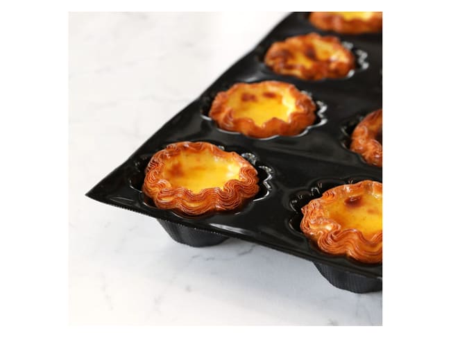 Fiberform Mini Brioche Mould - 60 x 40cm - Ø 8cm (24 cavities) - Pavoni