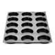 Quiche Mould Fiberform - 60 x 40cm - Ø 10,5 x ht 2 cm(15 cavities) - marque/pavoni