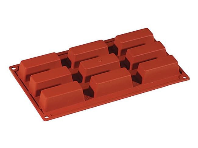 Formaflex Silicone Mould - 9 Loaf Cakes - 30 x 17cm - Pavoni