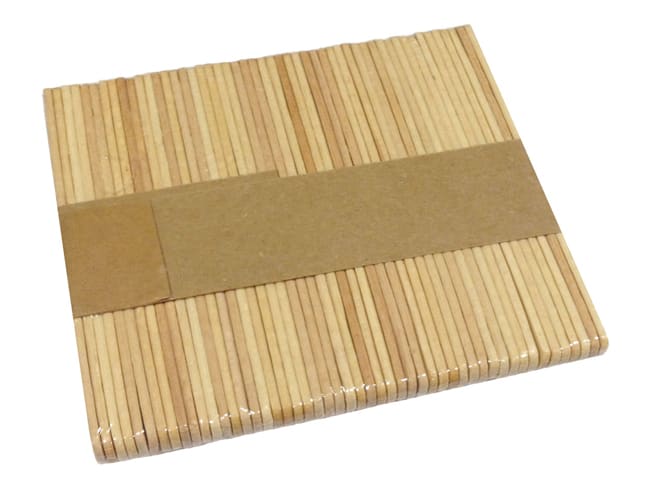 Wooden Sticks for Ice Cream Bars (x 50) - Length 7.6cm - Pavoni