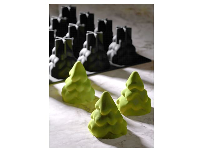 Individual Silicone Mould - 20 Christmas trees - 40 x 30 cm - Pavoni