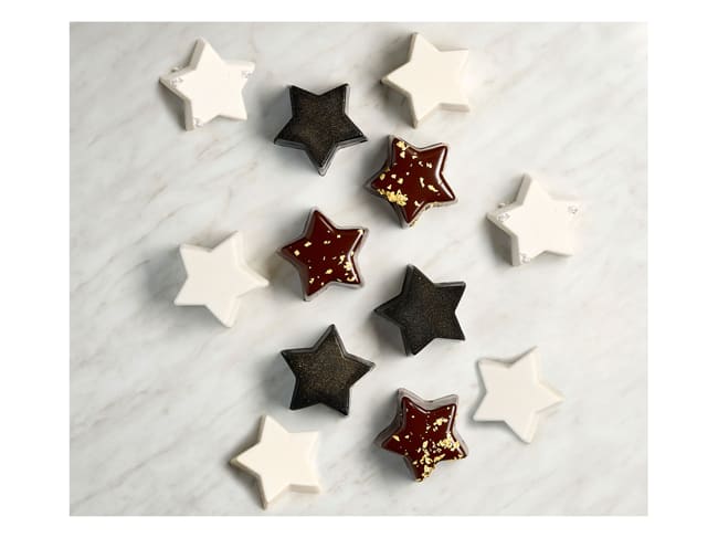 Individual Silicone Mould - 20 stars - 60 x 40cm - Pavoni