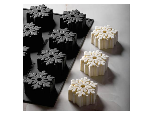 Snow Flake Silicone Mould - by Antonio Bachour - Ø 7.5cm - Pavoni
