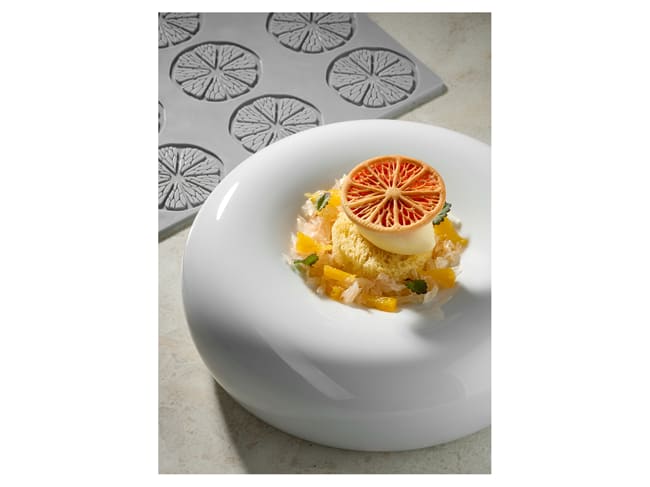 Lemon Slice Silicone Mould Mat - 12 Cavities - 30 x 20cm - Pavoni