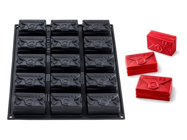 Silicone Mould 15 north pole envelopes - Pavoflex - 8,1 x 5,3 x ht 3,2cm - Pavoni