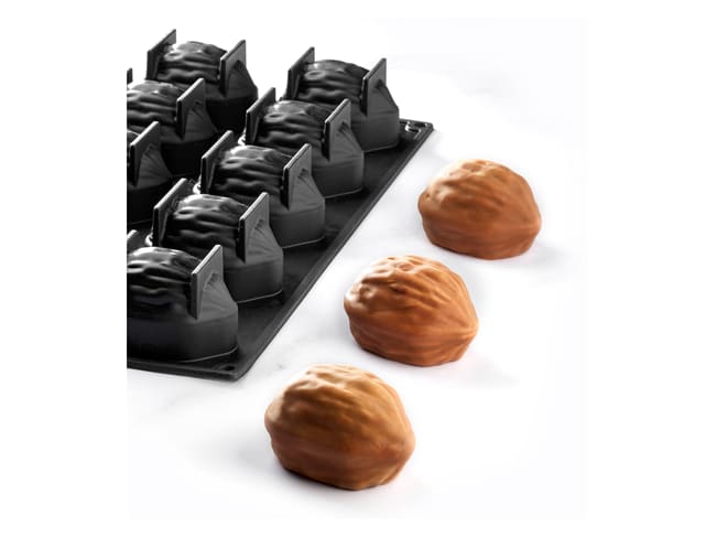 Pavoflex Silicone Mould - 15 walnuts - 40 x 30cm - Pavoni
