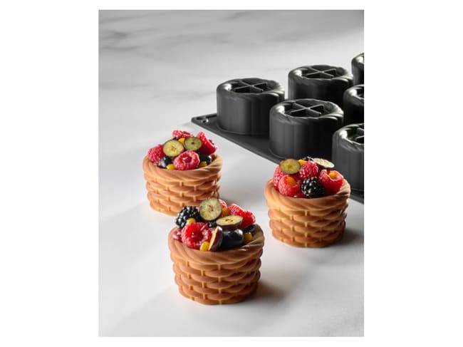 Pavoflex Silicone Mould - 12 baskets - 40 x 30 cm - Pavoni