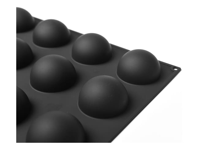 Pavoflex Non-Stick Silicone Mould - 24 Half Spheres Ø 7 x ht 4cm - 24 half spheres Ø 7cm - 60 x 40 cm - Pavoni