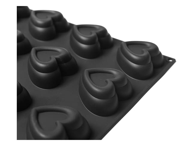 Pavoflex Non-Stick Silicone Mould - 24 Hearts 7.8 x 7.7 x 3.4cm - Pavoni