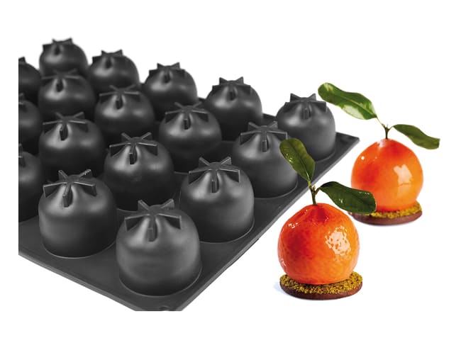 Pavoflex Silicone Mould - 20 mandarine oranges - 40 x 30cm - Pavoni