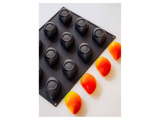 Pavoflex Silicone Mould - 12 mango - 40 x 30cm - Pavoni